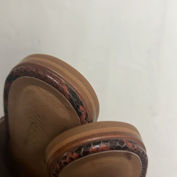 MADEWELL THE EMILIA SNAKE EMBOSSED LEATHER  MULE SIZE 7 1/2 - Picture 5 of 8